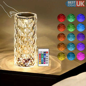 RoseDiamond: 16-Colour, Touch activated, Rechargeable, 3D Mood Lamp
