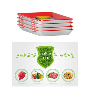 Reusable Fresh-keeping Food Preservation Vacuum-sealed Tray (2 pcs)