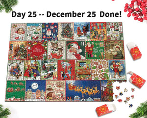 Christmas Advent Calendar Jigsaw Puzzle 1000pcs