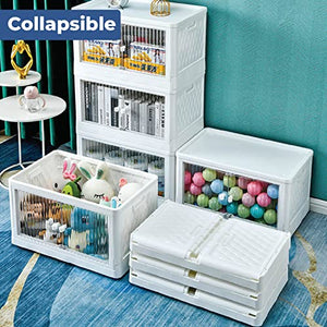 Foldable Stackable Storage Box | Basket with Wheels