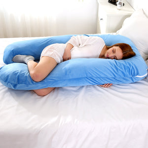LuxeCocoon™ - The Serene Nest U-Shaped Pregnancy Pillow