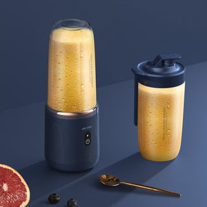 6 Blades Portable Juicer Cup Juicer Fruit Juice Cup Automatic Small Electric Juicer Smoothie Blender Ice CrushCup Food Processor