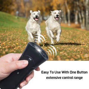 Safeguard Pro - Ultrasonic Dog Repeller | Gentle Dog Training and Night Patrol Flashlight