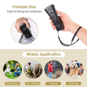 Safeguard Pro - Ultrasonic Dog Repeller | Gentle Dog Training and Night Patrol Flashlight