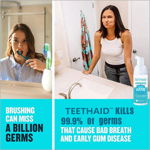 Teethaid™ Mouthwash, Calculus Removal, Teeth Whitening, Healing Mouth Ulcers, Eliminating Bad Breath, Preventing and Healing Caries, Tooth Regeneration