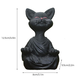 Mytrendster Namaste Buddha Cat