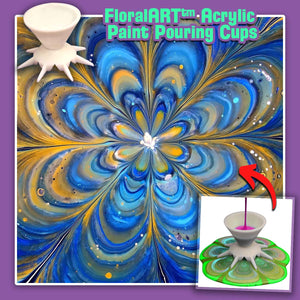 Mytrendster FloralART™ Acrylic magical Cups