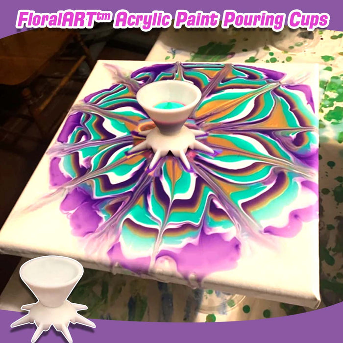 Mytrendster FloralART™ Acrylic magical Cups