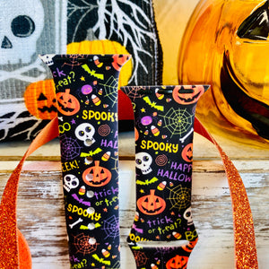 Spooky Print Silicone Band For Apple Watch