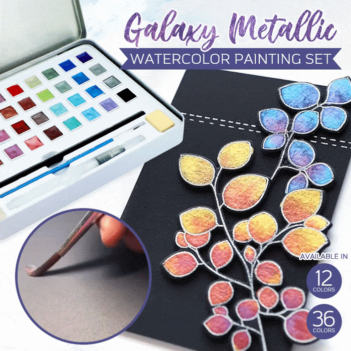 Mytrendster Metallic Watercolor Painting Set