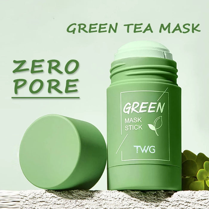 PAQIMAN Green Tea Mask Stick Green Tea Cleansing Stick Mask Purifying Clay Mask Oil Control Anti-acne epplant mask stick